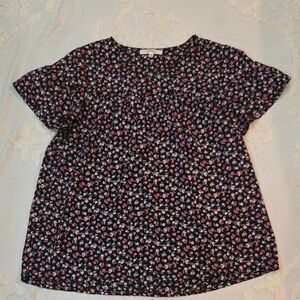 ANDREE BY UNIT Black Floral Top
